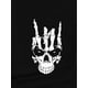thumbnail image 4 of Camiseta con estampado de calavera, manga corta y cuello redondo, informal, para verano y primavera, ideal para Halloween, para mujer, para deportes de ocio., 4 of 7