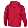 thumbnail image 3 of Men's Champion Red Kansas City Chiefs Packable Hooded Windbreaker Half-Zip Jacket, 3 of 3