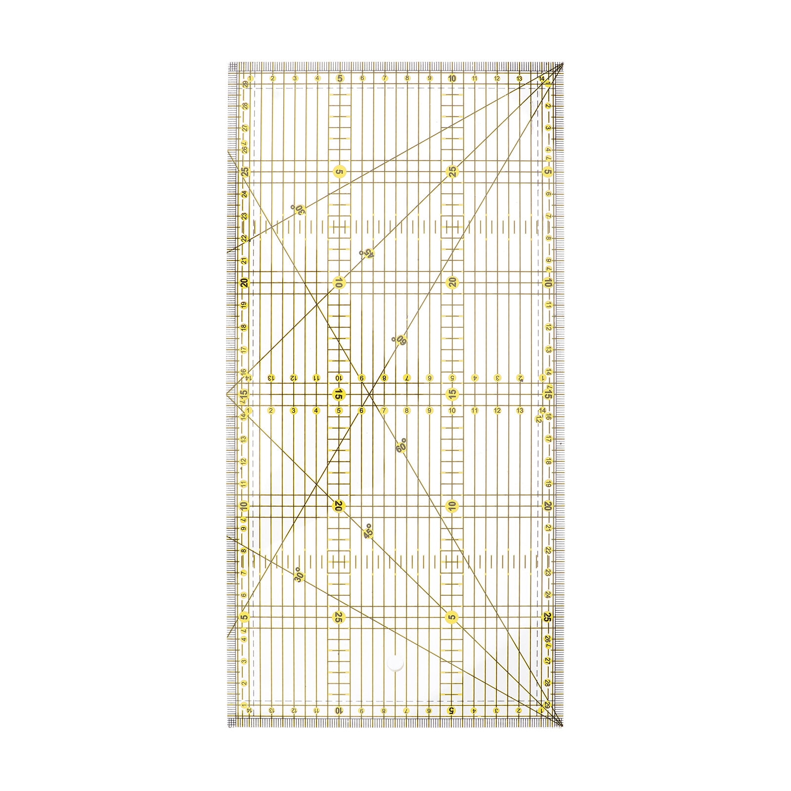 WORGEOUS 3pcs Patchwork Ruler DIY Quilting Sewing Patchwork Foot Ruler Sewing Accessories 30x15cm