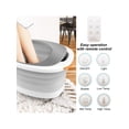 thumbnail image 3 of Foot Spa Foot Bath Massager with Heat Bubbles Vibration 4 Removable Massage Rollers (not Motorized), Collapsible Pedicure Foot Spa for Feet Pain Relie, 3 of 5