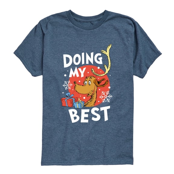 The Grinch - Doing My Best Max - Youth Boys Short Sleeve Graphic T-Shirt