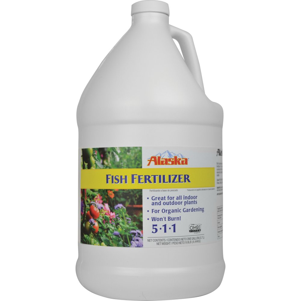 Alaska Fish Emulsion Fertilizer and Plant Food, 1 Gallon