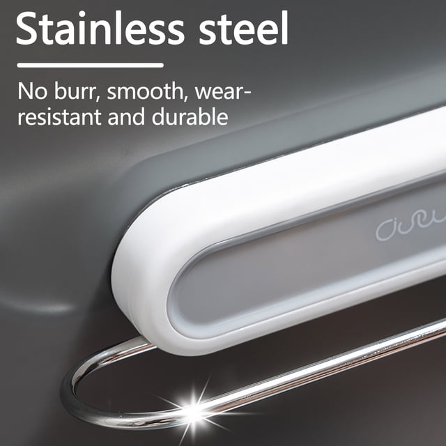 Fiudx Perchero de Pared para Zapatillas, Diseño Esquinero Que Ahorra Espacio, Fabricado En Abs y Acero Inoxidable, Práctico para Guardar Zapatos, Fácil Instalación, Ideal para Baño o Entrada, Tamaño