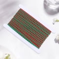 thumbnail image 7 of 19 Yards Rick Rack Trim RIC Rac Wave Bending Fringe Ribbon 1/4 Inch Two Tone Zig Zag Red Green Woven Fabric, 7 of 7