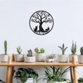 thumbnail image 3 of (Cat 30cm) Metal Tree of Life Decoration,Metal Wall Art,Tree of Life Art,Indoor and Outdoor Decorations for Bedroom, 3 of 5