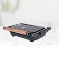 thumbnail image 3 of Panini Grill DAEWOO 2 rebanadas DHG-2675 tapa ajustable control de temperatura 1200W, 3 of 5