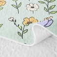 thumbnail image 5 of Manfei Kawaii Rustic Wildflower Twin Quilt Set 2 Pieces,Cottagecore Blossom Twin Coverlet Set,1 Bedspread and 1 Pillowcase, 5 of 7