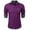 Purple, variant on COOFANDY Men's Long Sleeve Dress Shirt Plaid Collar Casual Button Down Shirts Black L