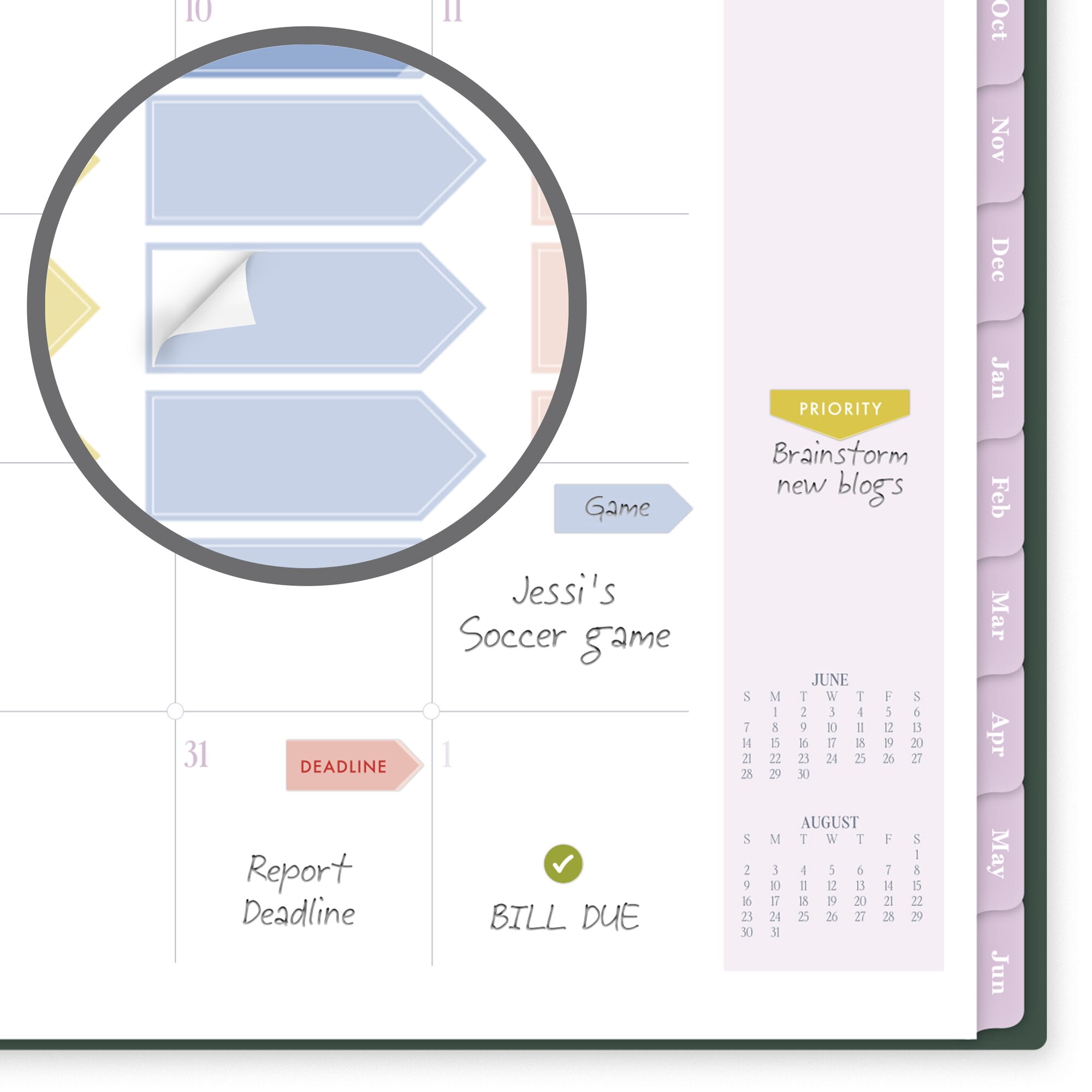Cherrywood Lane for Mead Cambridge Academic 2026-2027 Weekly Monthly Planner