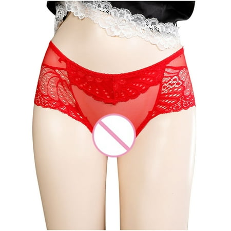 Bigersell Womens Panties Seamless Clearance Cotton Bikini Underwear Women Boyshort Thongs Panty Style P-106 Cotton Boyshort Panties Lace Thong Briefs Mid Waist Women Cheeky Panties Red XL