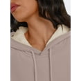 thumbnail image 5 of Trendy Queen Women's Fleece Lined Hoodie Winter Clothes Casual Warm Sherpa Long Sleeve Comfy Oversized Hooded Sweatshirt Cute Comfort Pullover 2025 Fashion Y2k Teen Preppy Outfits Heather Grey XL .., 5 of 6