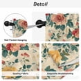 thumbnail image 5 of Vintage Spring Floral Tier Curtains, Watercolor Farmhouse Botanical Light Filtering Kitchen Curtains, 2Pcs Rod Pocket Half Window Treatments Panels for Sink Cafe Cabinet Basement 27.5x45 Inches, 5 of 9