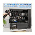 Compressed Air Duster & Mini Vacuum Keyboard Cleaner 3In1, Portable