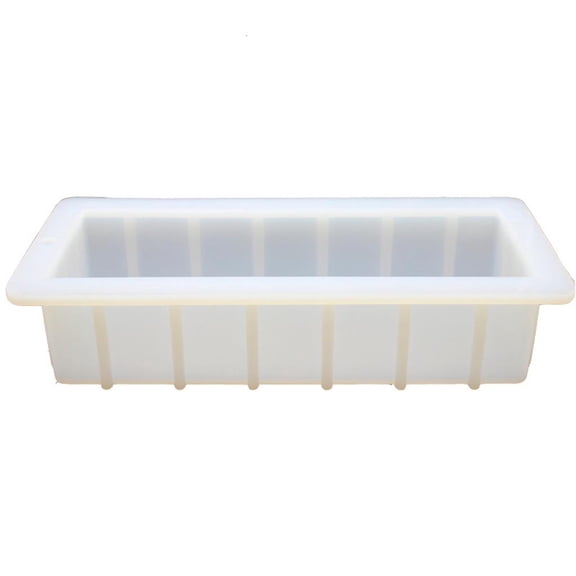 SDFGTstore 1500ML Rendering Soap Silicone Mold DIY Square Toast Loaf Mold Homemade Form Thickened Soap Making Tool Resin Mold Craft