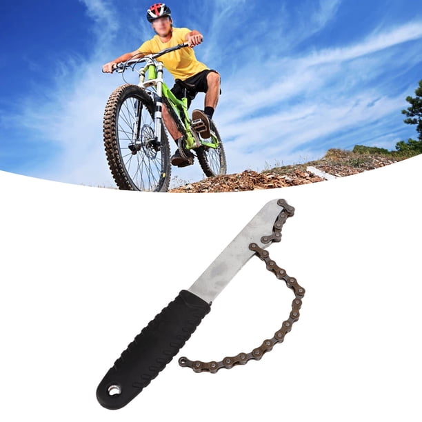 Llave de la Cadena de Bicicletas, Prueba de ÓXido Fuerte Herramienta de Eliminación de cassette de Bicicleta de Acero para la Instalación