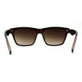 thumbnail image 4 of Womens Boyish Horn Rim Retro Fashion Sunglasses All Brown, 4 of 4