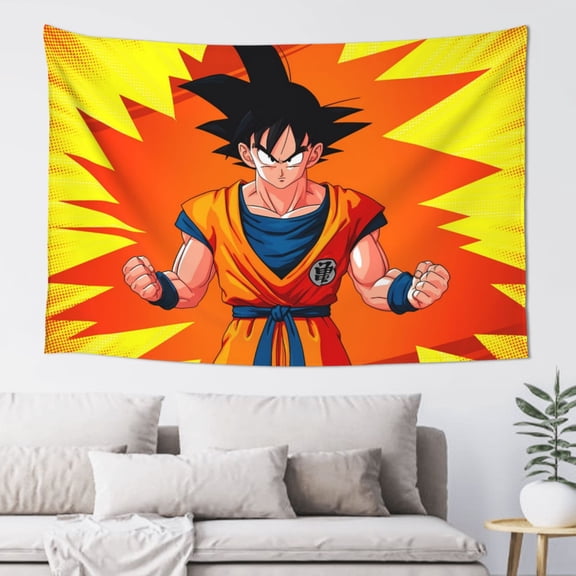 Tapestry Wall Blanket,Dragon Ball Backdrop Poster Wall Hanging Room Decor For Dormitory Bedroom (60 X 40 Inches)