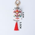 thumbnail image 2 of New Cartoon Cute Lion Dance Head Chinese Style Car Pendant Key Chain Pendant BLACK, 2 of 8