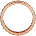 thumbnail image 3 of Sterling Silver Pink-Plated Carved Band, 3 of 7