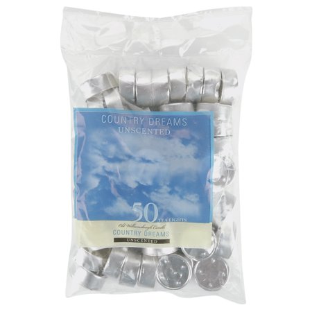 - Unscented Wax Tea Lights .625