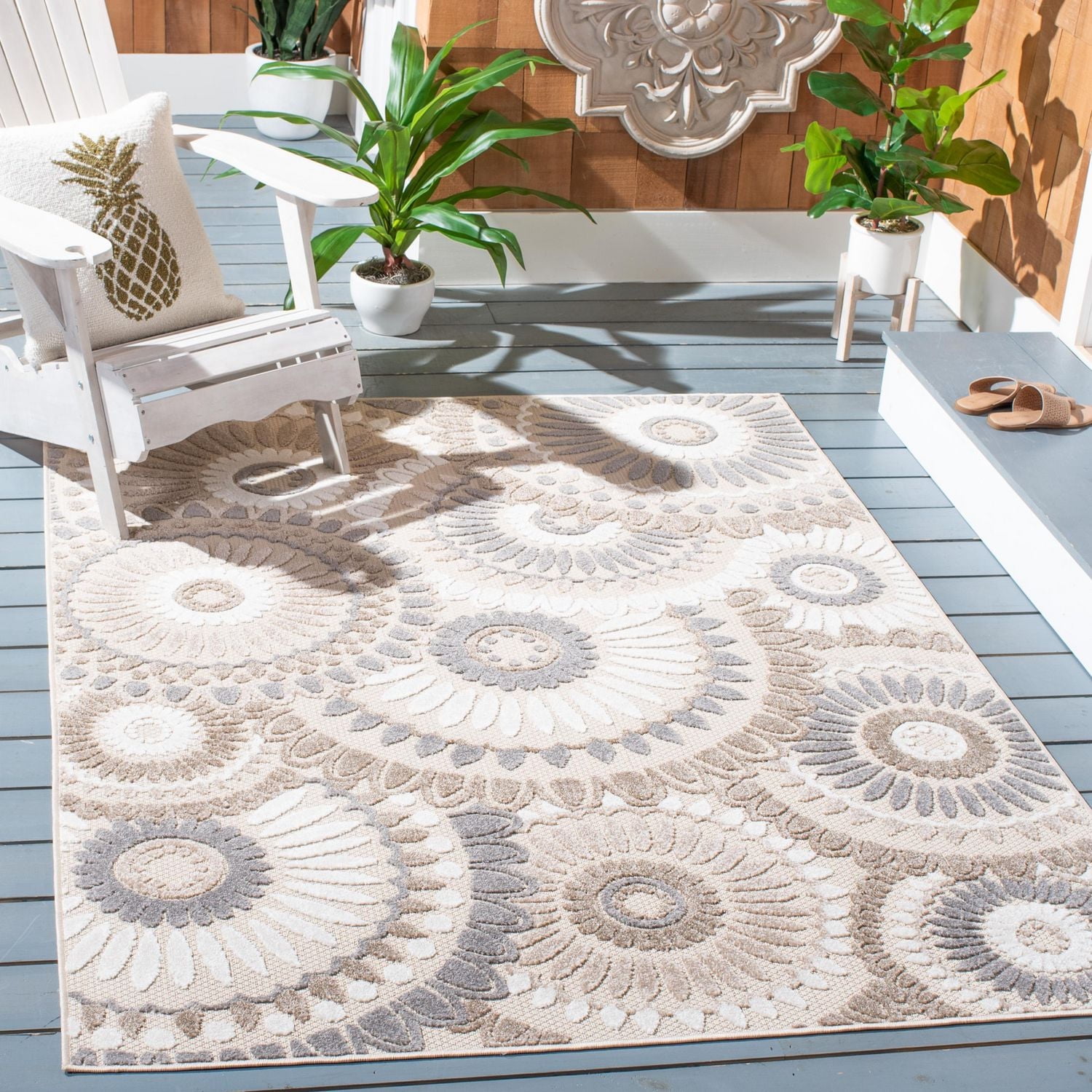 Safavieh Cabana Marina Suzani Outdoor Area Rug