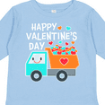 thumbnail image 4 of Inktastic Happy Valentines Day Truck Hearts Boys or Girls Long Sleeve Toddler T-Shirt, 4 of 5