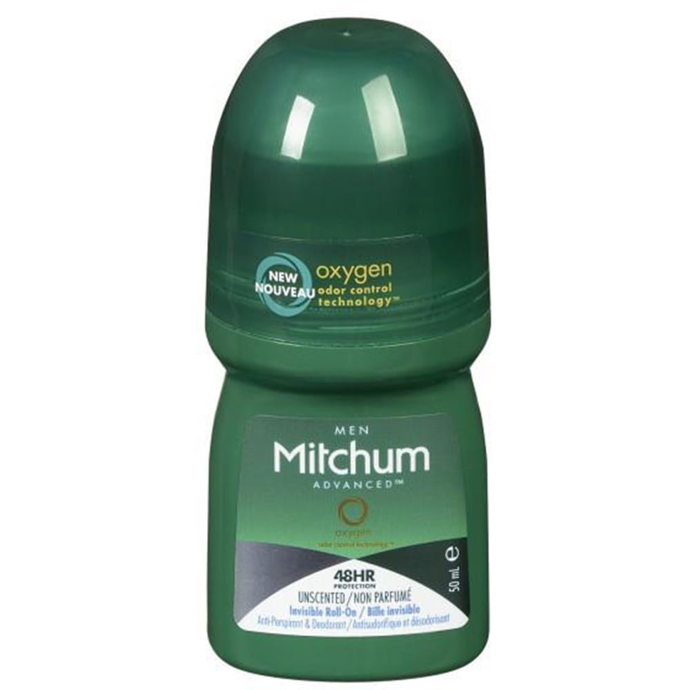 Mitchum Men's Advanced Invisible RollOn Unscented AntiPerspirant And