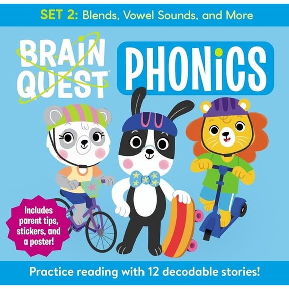 Brain Quest Phonics Readers Boxed Sets Brain Quest Phonics Readers: Set 2: 12 Decodable Readers: Blends, Vowels Sounds, and More, Book 2, (Paperback)