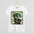thumbnail image 2 of Strange and Cozy St. Patrick's Irish Unicorn Women's Cotton Tee, S - 3XL, 2 of 4