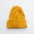 thumbnail image 2 of Skull Cap CQXIDFH Women Versatile Knitted Headwear, Casual Solid Warm Cap, Fashion Comfortable Headgear for Fall Winter, Trucker Hats (Gold, M), 2 of 3