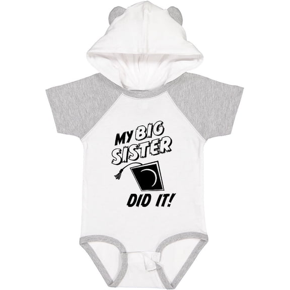 Inktastic My Big Sister Did It Boys or Girls Baby Bodysuit