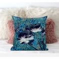 thumbnail image 2 of Three Roses with Butterfly Indoor/Outdoor Fabric Pillow Zipped -Green White 26", 2 of 7