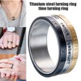 thumbnail image 2 of IKemiter Men Women Rings Three Color Calendar Ring Time Spinner Ring Fashion Titanium Steel Rings, 2 of 7