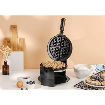 Bella - Non-Stick Rotating Belgian Waffle Maker - Stainless Steel