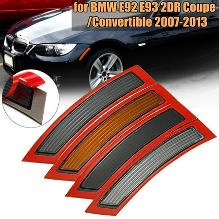 Bmw 3 Series Coupe - 2Pcs Front Bumper Reflector Side Marker For BMW E92 E93 3 Series 2DR Coupe 2007-2013