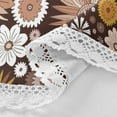thumbnail image 3 of 60 Inch Round Tablecloth - Autumn Flowers Waterproof Washable Fabric Table Cloth Lace Table Cover Tabletops for Dining, Kitchen, Wedding and Parties House Decor, 3 of 7