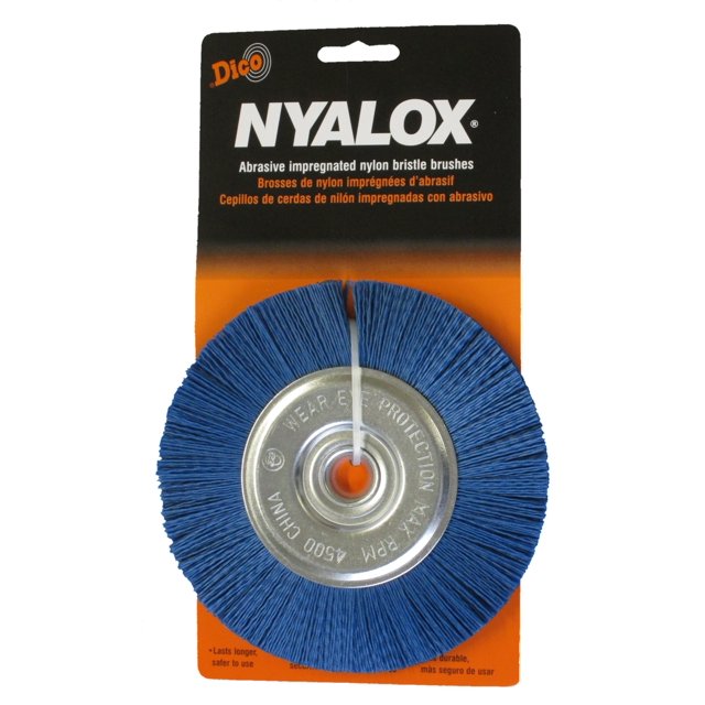 Cepillo abrasivo Dico Nyalox, 15 cm, azul, grano 240