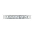 thumbnail image 3 of 1/2 Carat Channel Set Princess Cut Diamond Wedding Band Ring in 14K White Gold (Ring Size 7.25) (I1-I2 Clarity), 3 of 4