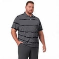 thumbnail image 6 of Trgacdwlo XL-8XL Striped Mens Polo Shirts Big and Tall Short Sleeve Mens Athletic Shirts Sun Protection Golf Polo Shirt for Men, 6 of 7