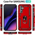 thumbnail image 2 of A14 5G Phone Case Samsung A14 Case Galaxy A14 Phone Case Military-Grade Protective Samsung Galaxy A14 Cases Cover with 360° Ring Kickstand for Samsung Galaxy A14 5G - Red, 2 of 12