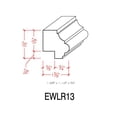 thumbnail image 7 of EWLR13 Kitchen Cabinet Light Rail 1-1/2" x 1-3/8" Trim. Unfinished, 7 of 7