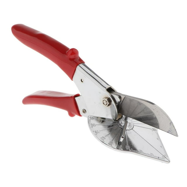 de corte de inglete de múltiples ángulos, tijeras de ángulo ajustable de 45-135 grados Tijeras de corte Herramientas manuales para cortar Gloria Cortador de cizalla de inglete angular