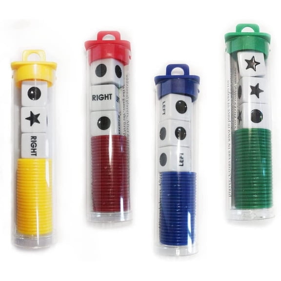 Left Right Center dice Game Prime (4 Pack)