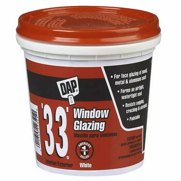 12-Pack of 1 pt Dap 12121 White #33 Glazing Glazing Compound