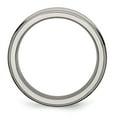 thumbnail image 2 of Chisel Titanium Satin and Polished 6mm Grooved Edge Band, 2 of 7