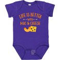thumbnail image 3 of Inktastic Life's Better Mac & Cheese Boys or Girls Baby Bodysuit, 3 of 5