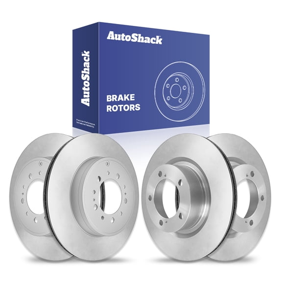 AutoShack Front Vented & Rear Vented Brake Rotors 4-PC Set Replacement for 2007-2021 Toyota Tundra 2008-2022 Toyota Sequoia 2016-2021 Lexus LX570