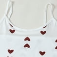 thumbnail image 6 of Tnhcen Women's 3 - Piece Sleepwear Set Cropped Cami Top Shorts Long Pajama Pants Soft Stretchy Heart Print Loungewear Casual Pajamas for Women Bedroom Nightwear, 6 of 7