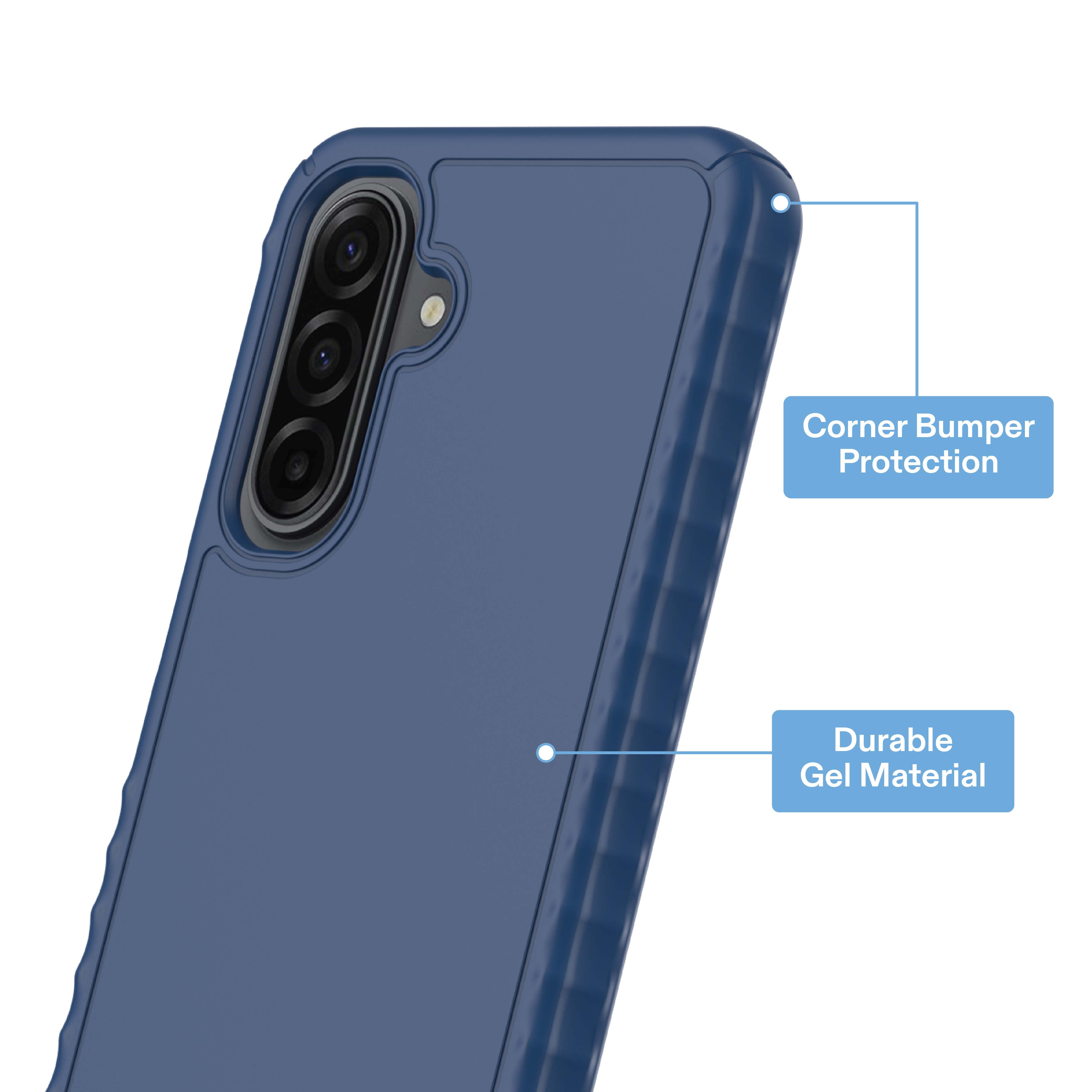 onn Protective Gel Phone Case for Samsung Galaxy A17 5G - Blue