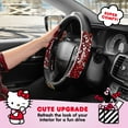 thumbnail image 3 of Hello Kitty Steering Wheel Cover, Official Sanrio Car Steering Wheel Cover with Universal Size 14.5-15, Cute Black Steering Wheel Cover for Women, Hello Kitty Car Accessories (Hello Kitty Bows), 3 of 10